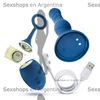 Plug anal con vibracion control inalambrico y carga usb